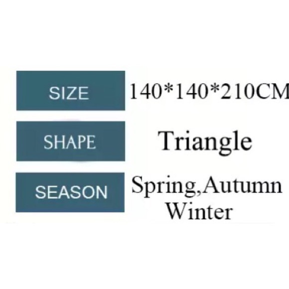 BRAND NEW CLASSIC TRIANGLE BLANKET SCARF 🍂 - Picture 3 of 3